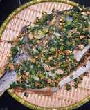 Cá chim nướng mỡ hành