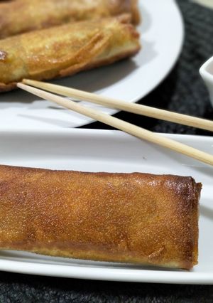 Una foto de Rollitos de primavera