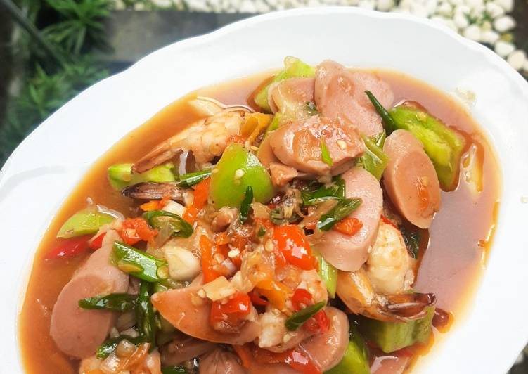 Udang Sosis Saos Tiram