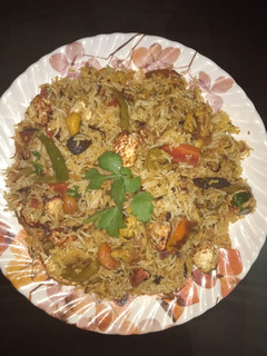 A picture of Mixed veg pulao.