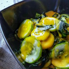 A picture of Wakame and Cucumber Salad.