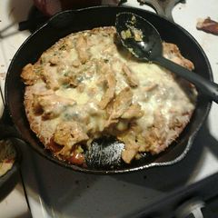 A picture of Chicken Tamale Pie.
