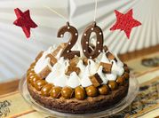 Una foto de merengue para brownie