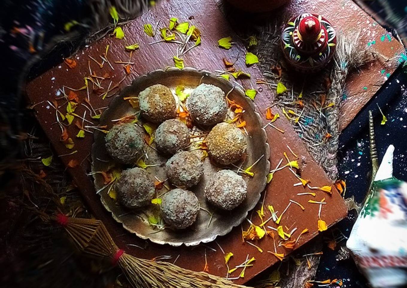 Apple dryfruit healthy oats ladoo