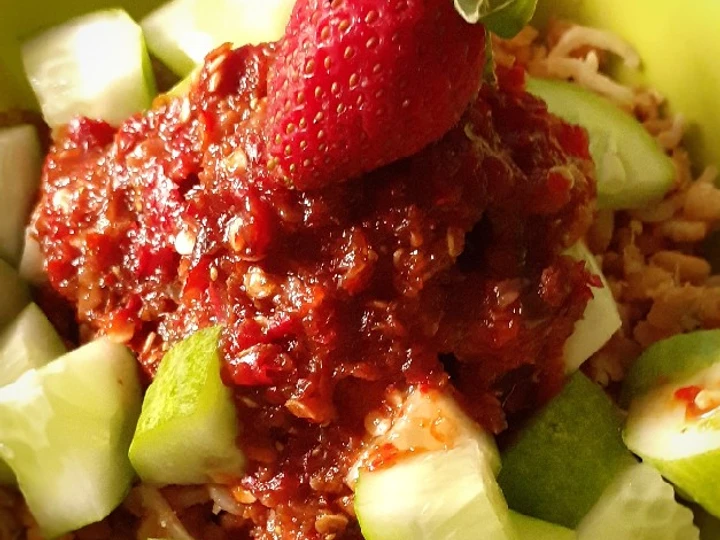 Cara Gampang Menyiapkan Resep  Rujak Tempe Teri Timun (Rujak 3T) yang Sempurna, Lezat Sekali