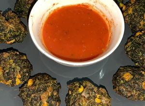 Una foto de Croquetas de espinaca / acelga