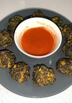 Una foto de Croquetas de espinaca / acelga
