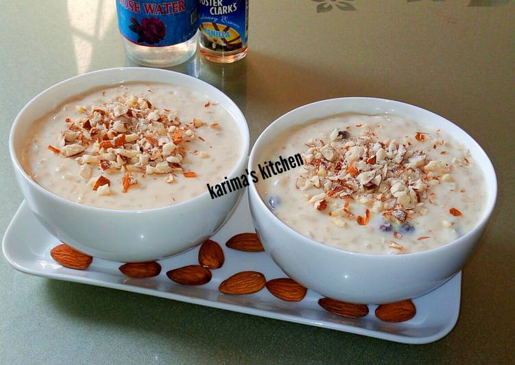 Kheer(Indian rice pudding)