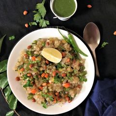 A picture of Sabudana (Sago) Khichdi.