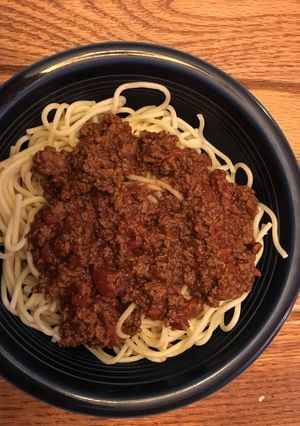 A picture of Crockpot Cincinnati Chili.