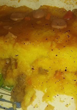 Una foto de Pastel de polenta