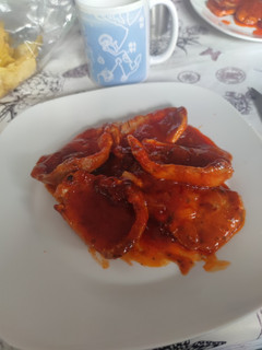 Una foto de Lomo con tomate