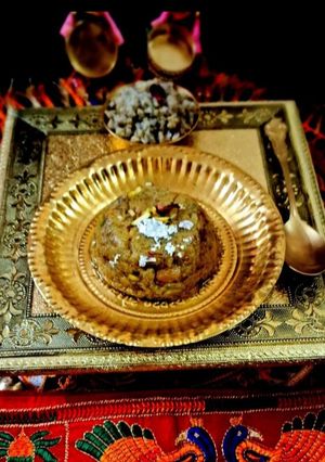A picture of Millet Halwa.
