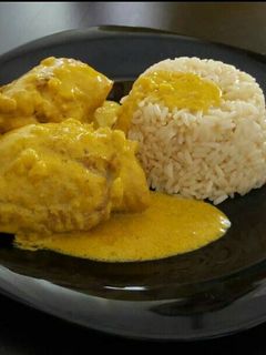 Una foto de Pollo al curry (light)