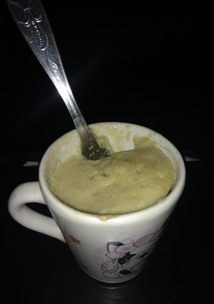 Una foto de Bizcocho de banana en taza