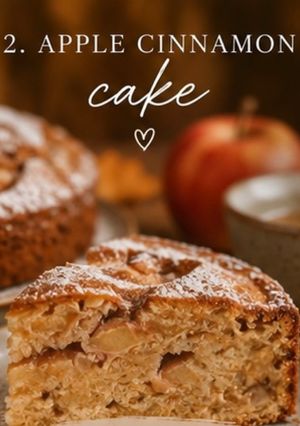 A picture of Apple cinnamon cake.