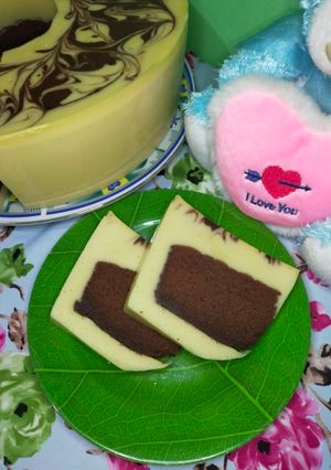 Foto resep Brownies lapis puding bakar