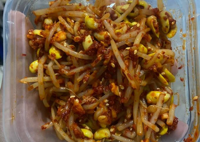 Resep Toge Korea Pedas Soybean Sprout Side Dish Kongnamul Muchim