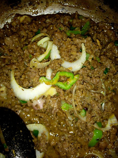 A picture of Carrot and mince meat rice.
