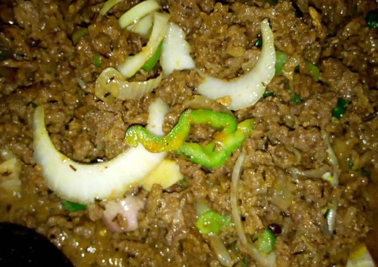 Recipe of Quick Carrot and mince meat rice