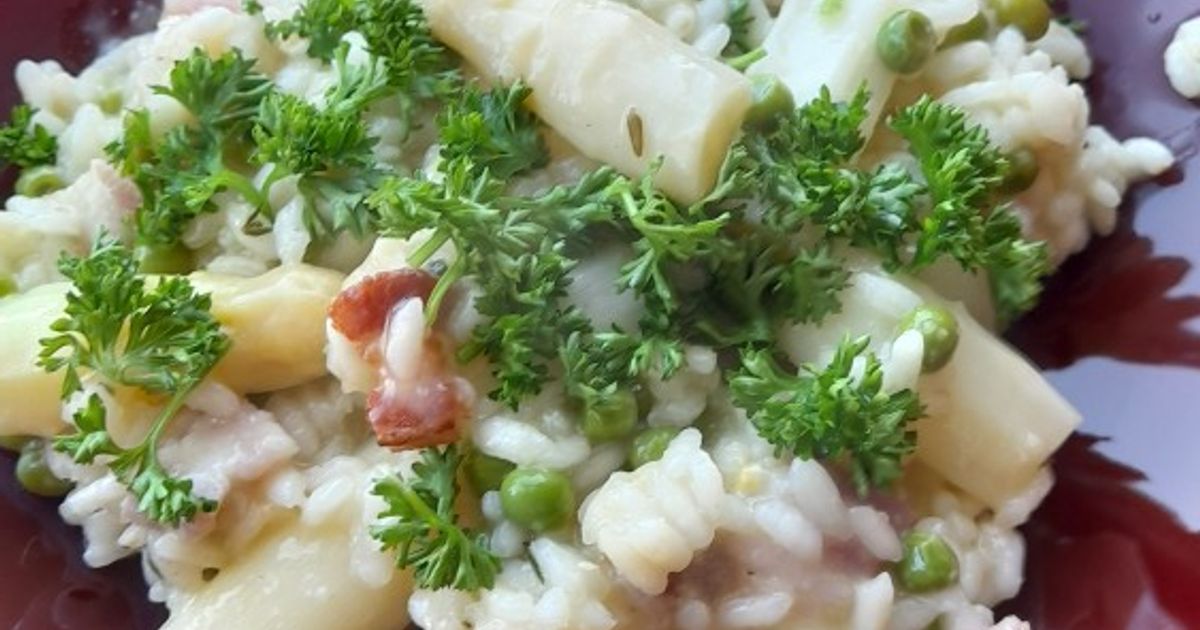 Resep Asparagus and pea risotto Enak, Praktis, dan Mudah Dibuat - foto hasil masakan