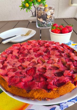 Epres-kókuszos fordított piskóta recept fotója