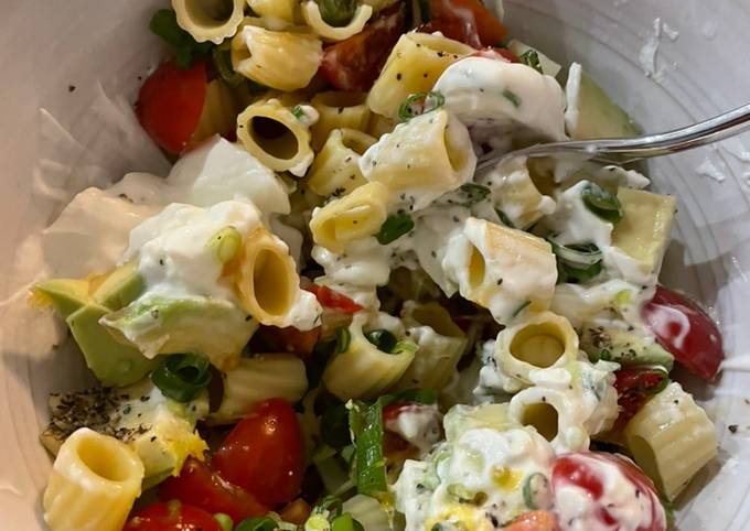 Leftover pasta salad