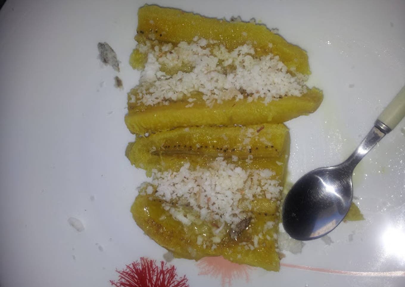 Healthy and quick breakfast with steamed Plantain