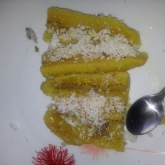 A picture of Healthy and quick breakfast with steamed Plantain.