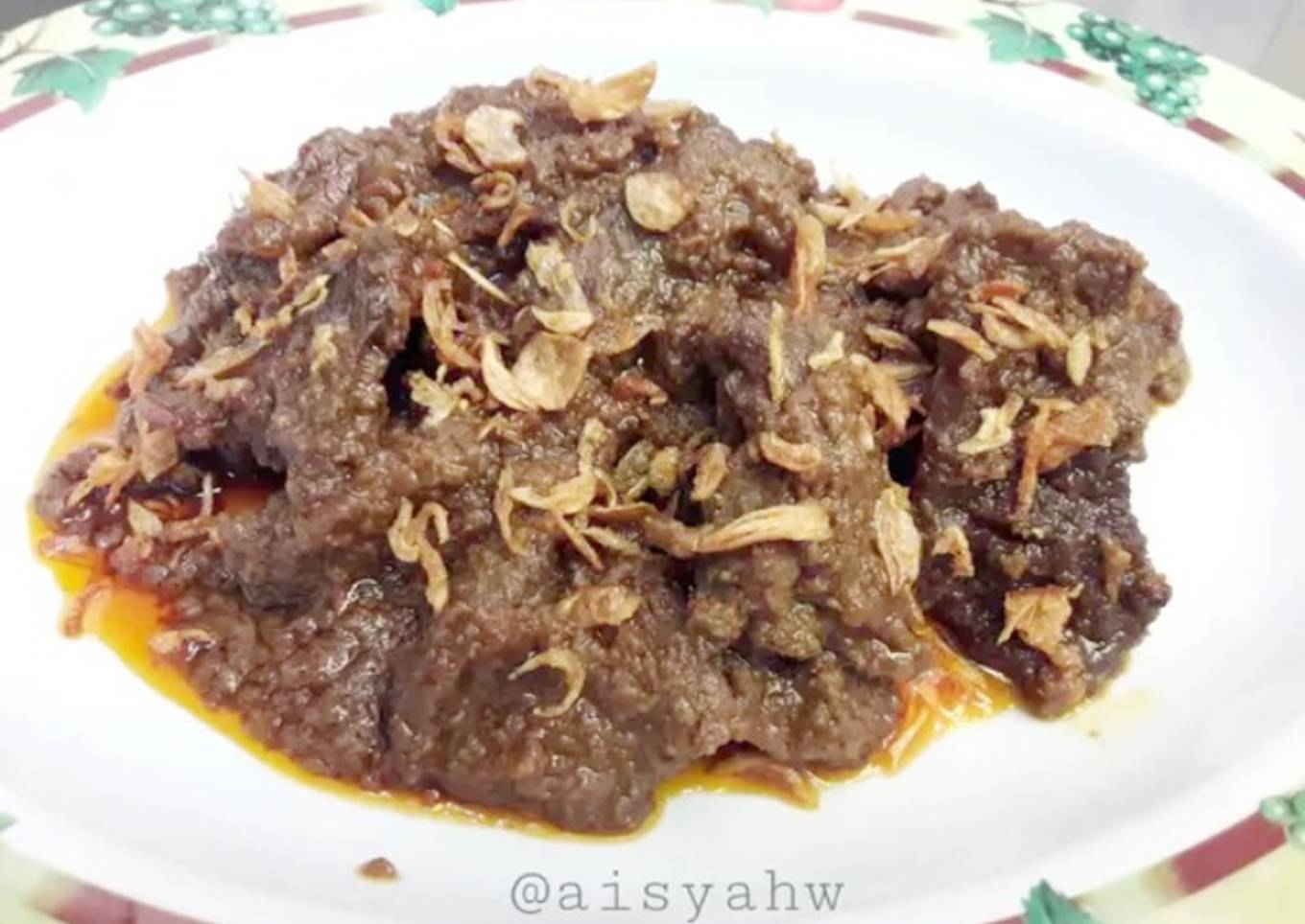 Resep Rendang kelapa goreng / sangrai, Bisa Manjain Lidah