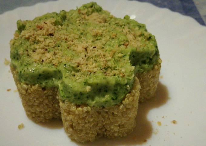 Purée de brocoli à la noisette et quinoa