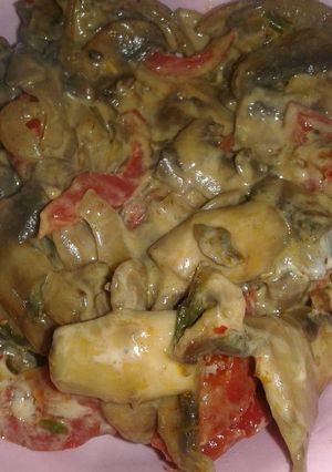 Una foto de Salsa de champigñones para carnes