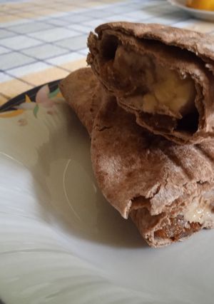 Φωτογραφία της συνταγής Κρέπα μπανάνα με ταχίνι-σταφίδες-κανέλα 🍌