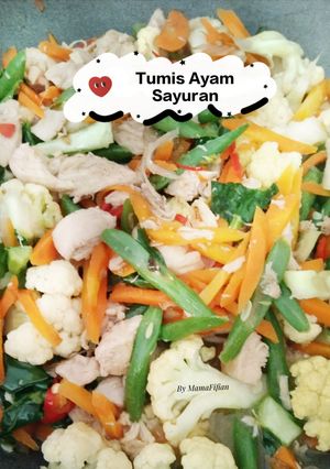 Foto resep Tumis Ayam Sayuran