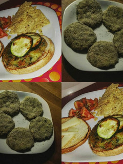 Una foto de Hamburguesas veganas de patata y espinacas
