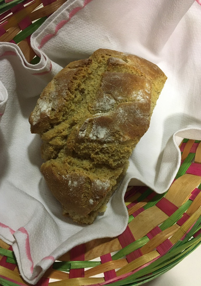 Una foto de Pan de harina de maíz y harina de trigo casero 🥖