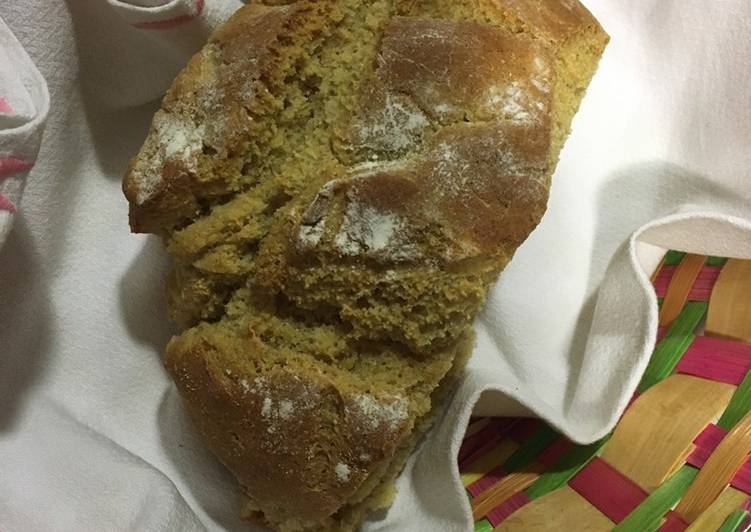 Pan de harina de maíz y harina de trigo casero 🥖