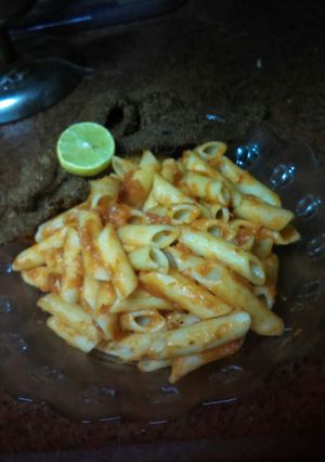 صورة لوصفة معكرونه وكبده بالرده