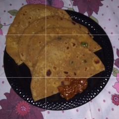A picture of Pumpkin paratha.