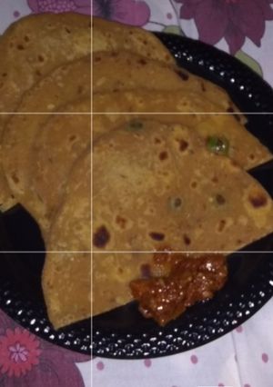 A picture of Pumpkin paratha.