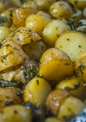 Foto resep Baked Baby Potatoes