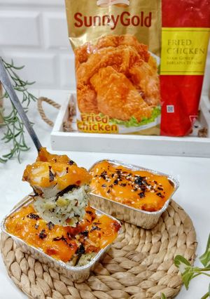 Foto resep Fried chicken mentai rice