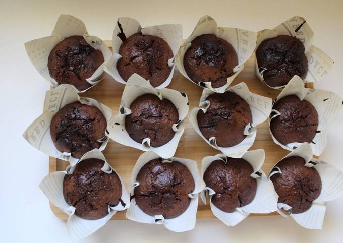 Muffins tout chocolat