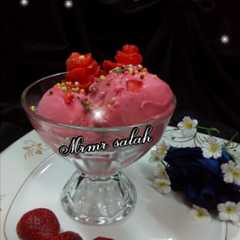 ايس كريم بالفراوله 🍧🍦🍓-レシピのメイン写真