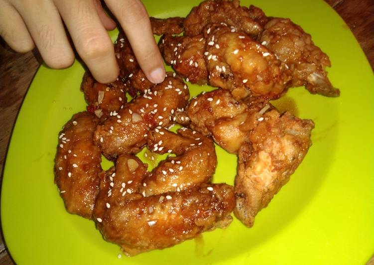 Resep Korean fried chicken yang Lezat