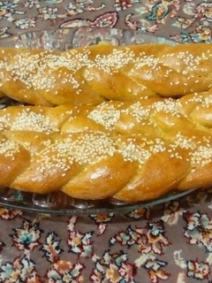 عکسی از دستور نان گیس بافت