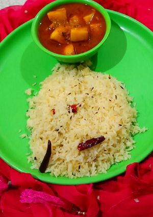 A picture of Jeera Rice.