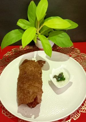 A picture of Instant Crispy Ragi / Finger Milet Dosa.