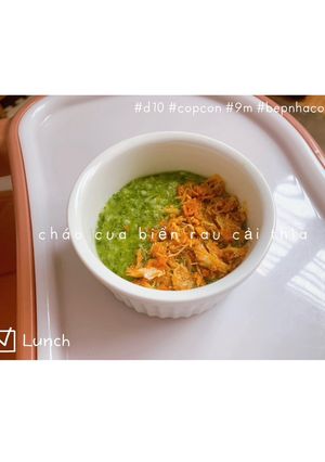Hình của món Cháo cua biển rau cải thìa 🥬.