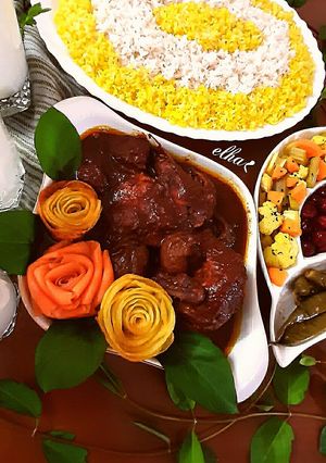 عکسی از دستور خورش مرغ ترش